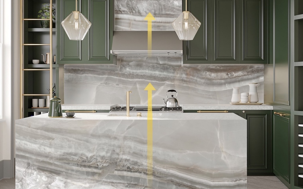 kitchen setting San Francisco bioquartz